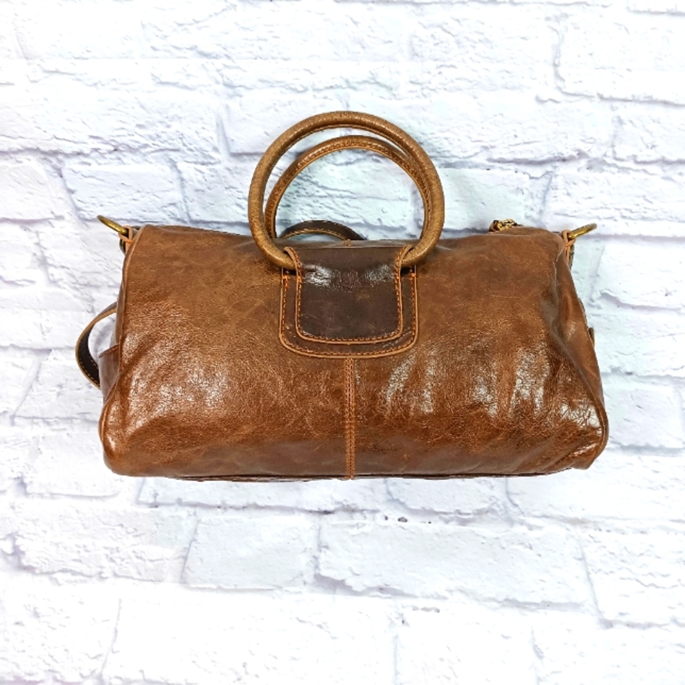 Hobo International brown distresed leather satchel bag